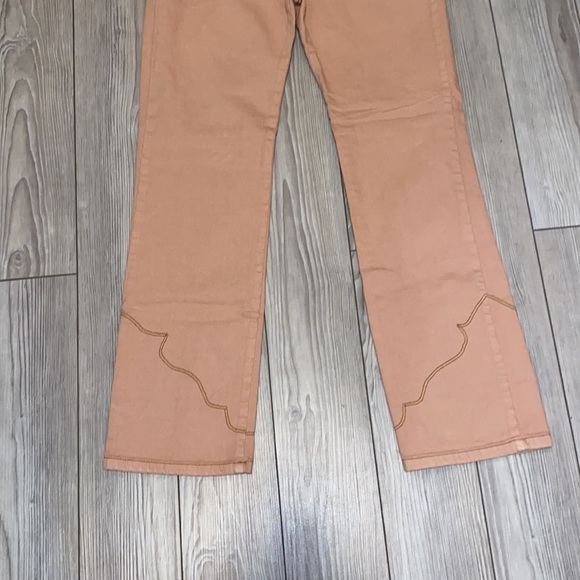 NWOT Anthropologie Pastiche Seamed Ultra High Light Red/ pink size 27 - Picture 6 of 7